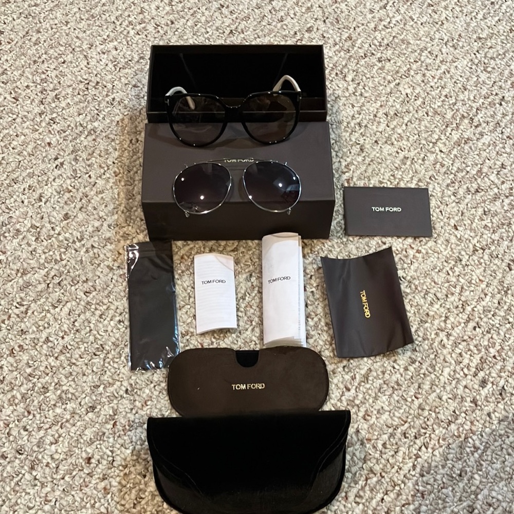 Tom ford eyeglasses and sunglasses combo set